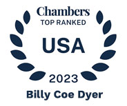 Chambers Top Ranked USA 2023 Billy Coe Dyer