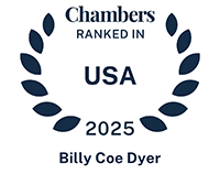 Chambers RANKED IN USA 2025 Billy Coe Dyer